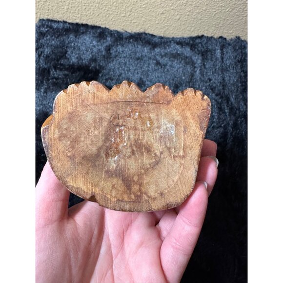 Hand-Carved Wooden Cat Sculpture Figurine 8" Tall - Picture 7 of 8